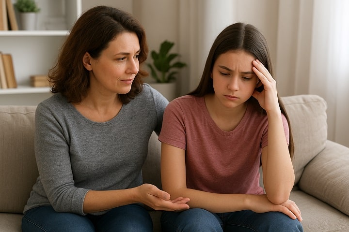 راهنمای والدین برای مدیریت احساسات دختران در سن بلوغ