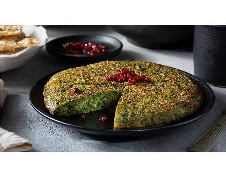 کوکو سبزی پف کرده